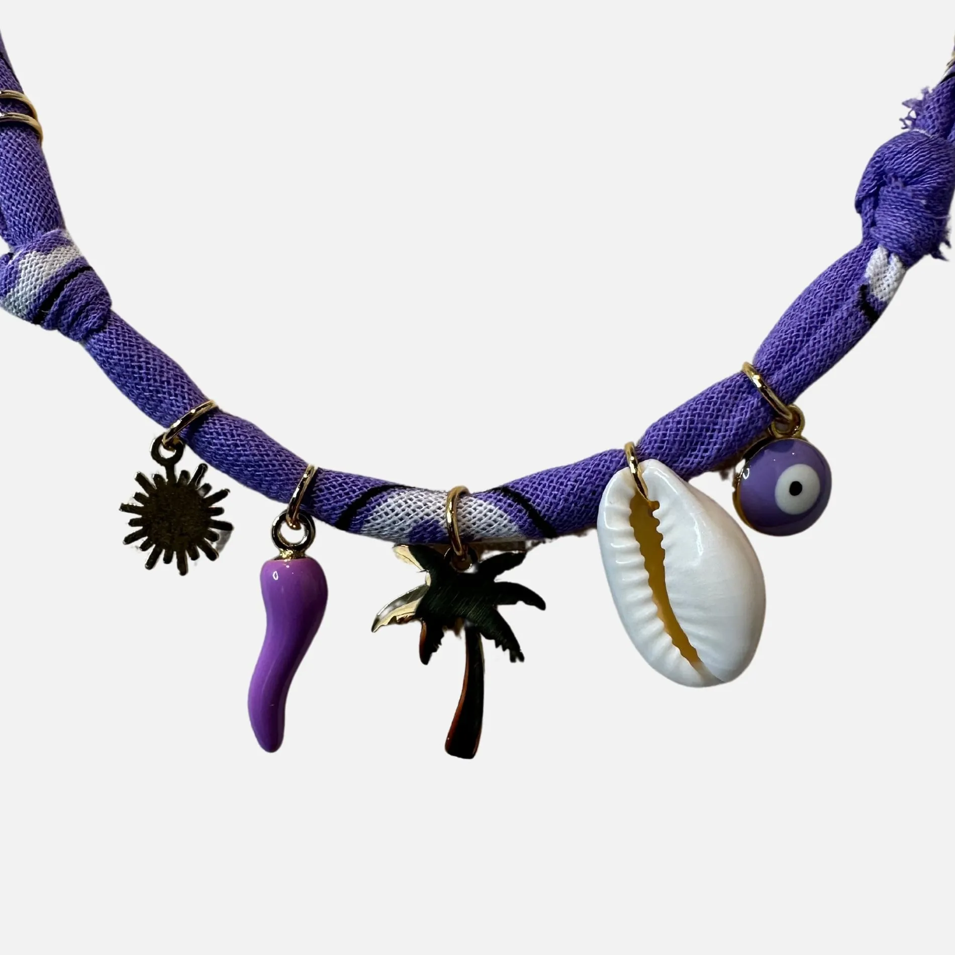 badhnati jewelry /collier bandana 2 lilas Shop