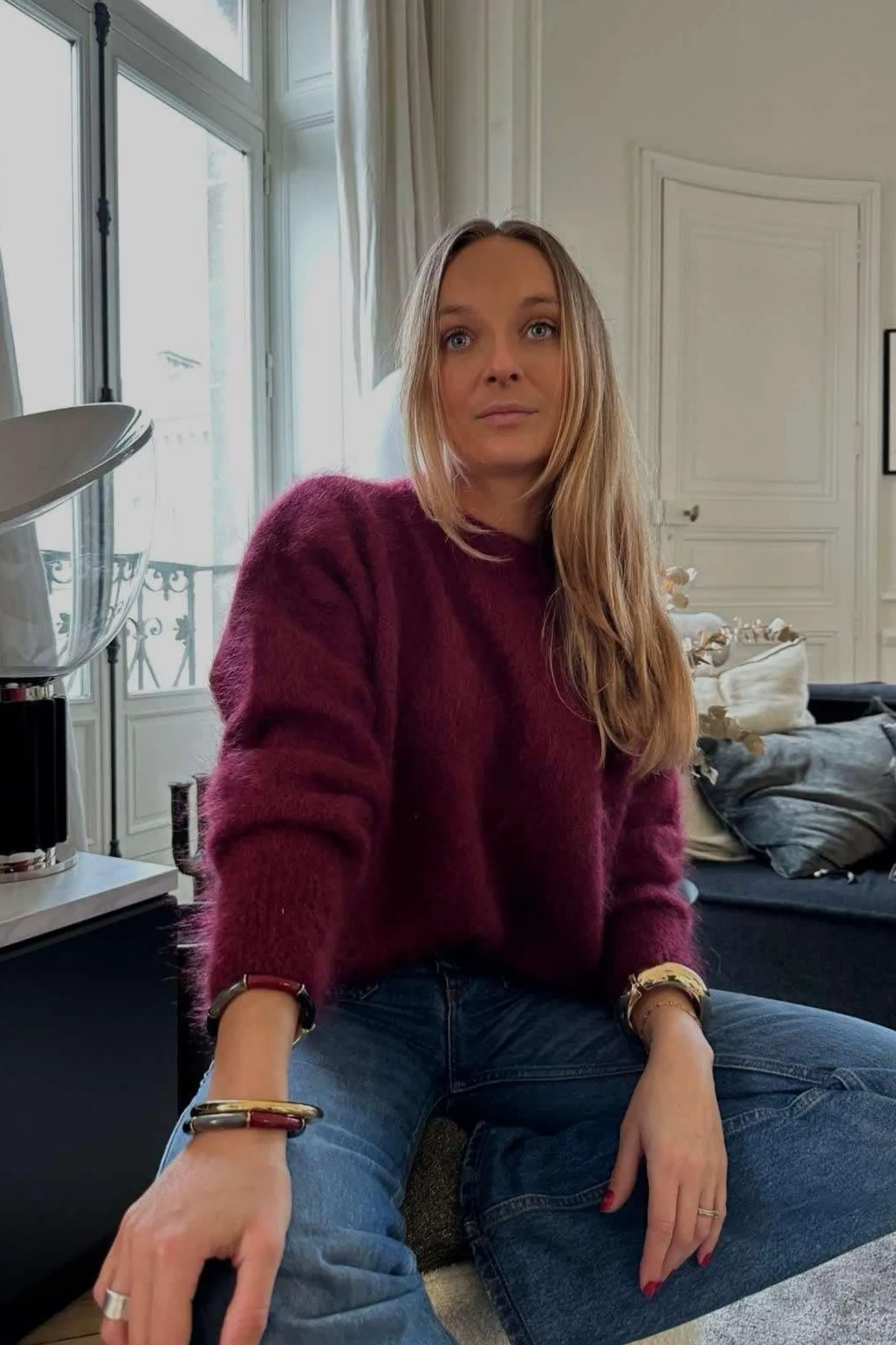 outremesure /pull blondie h25 bordeaux Outlet